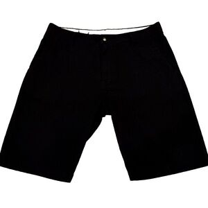 Volcom - Vimonty Men's Chino Flat Front Shorts; 10 1/2" inseam; Black; Size 36